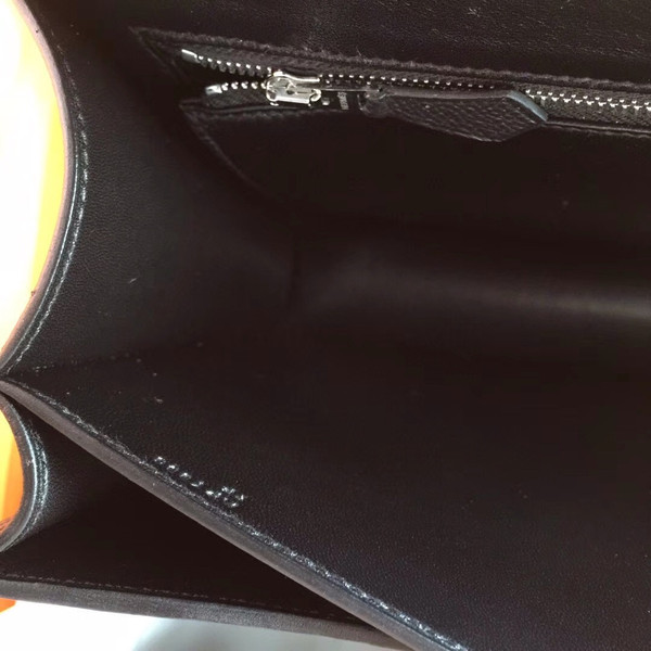 Hermes Black Constance 24 Epsom bag with Palladium Hardwares 