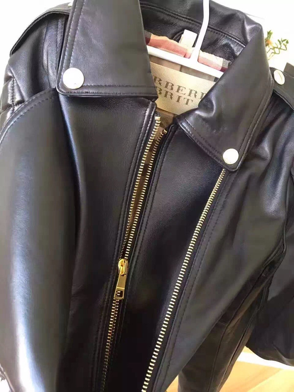 Burberry QUILTED DETAIL LAMBSKIN BIKER JACKET
