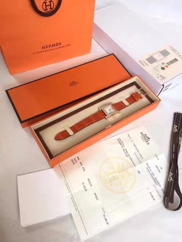 Hermes H Hour Watch with gemstone