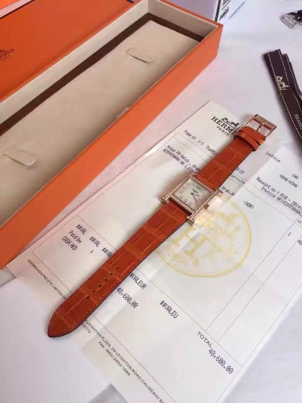 Hermes H Hour Watch with gemstone