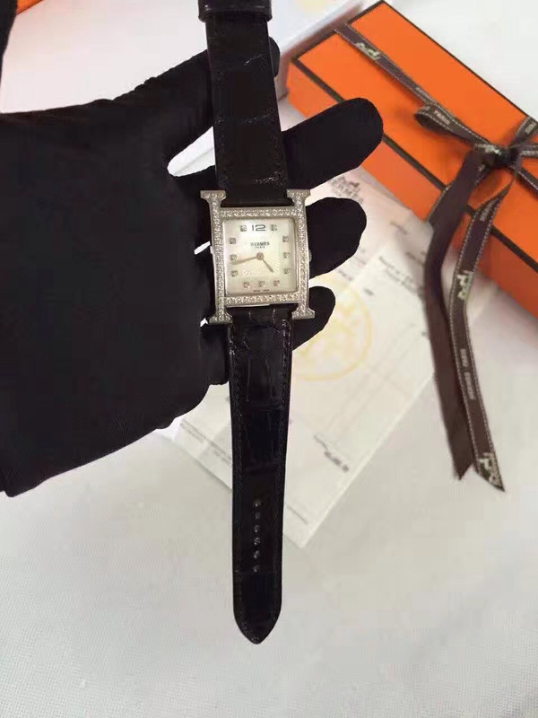 Hermes H Hour Watch with gemstone