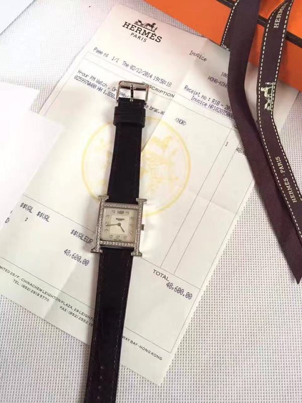 Hermes H Hour Watch with gemstone