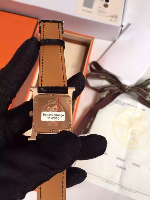 Hermes H Hour Watch with gemstone