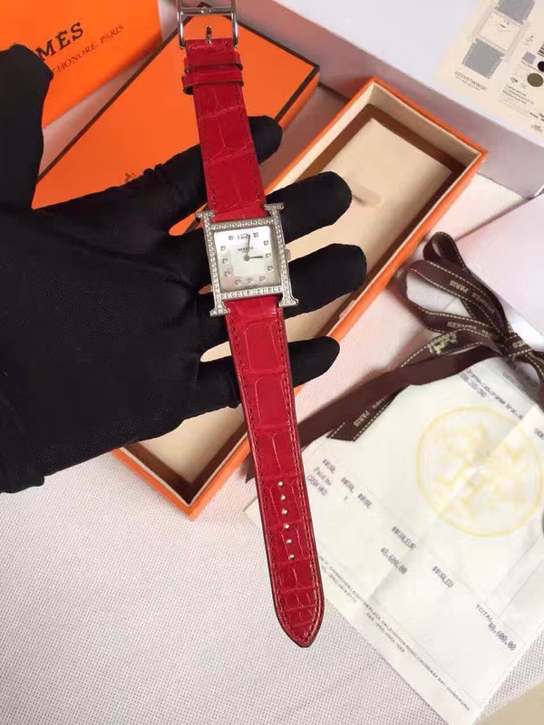 Hermes H Hour Watch with gemstone