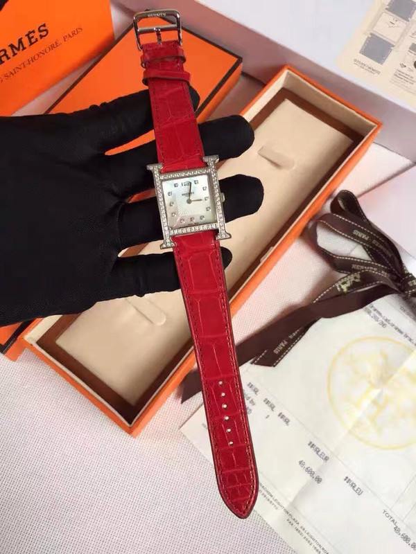 Hermes H Hour Watch with gemstone