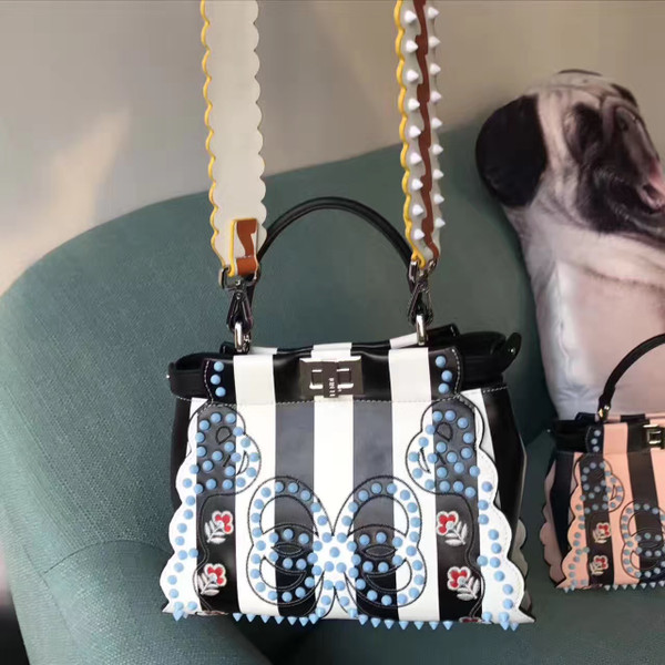 Fendi PEEKABOO Multicolored canvas bag Code: 8BN2449GPF09DE