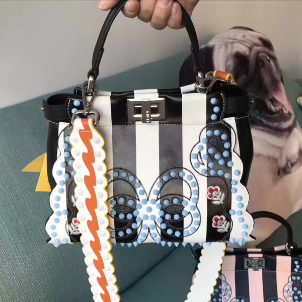 Fendi PEEKABOO Multicolored canvas bag Code: 8BN2449GPF09DE