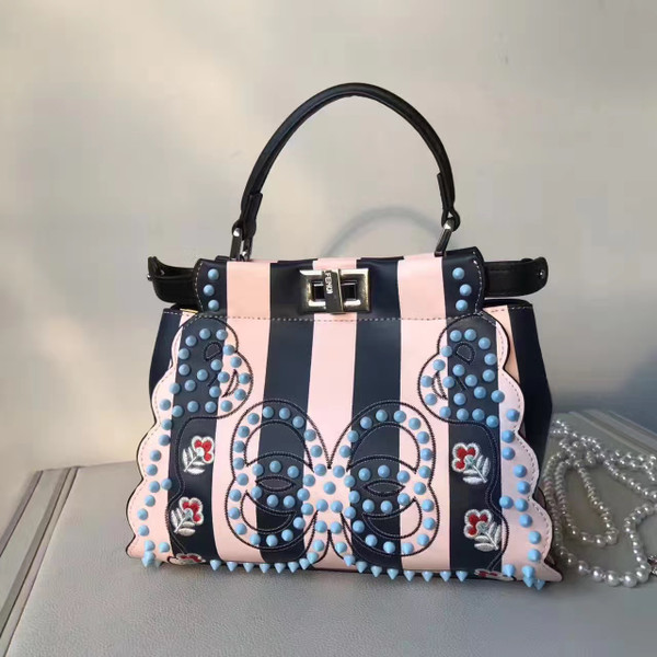 Fendi PEEKABOO Multicolored canvas bag Code: 8BN2449GPF09DE