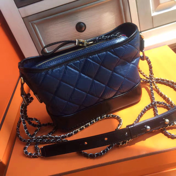 Chanel's Gabrielle Small Hobo Bag Black/Blue