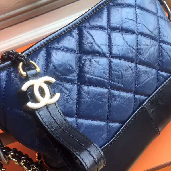 Chanel's Gabrielle Small Hobo Bag Black/Blue