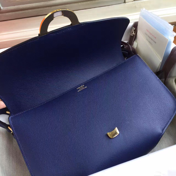 Hermes Cherche-Midi 25 Dark Blue