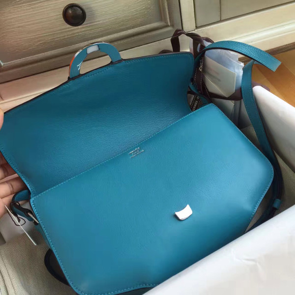 Hermes Cherche-Midi 25 Turquoise