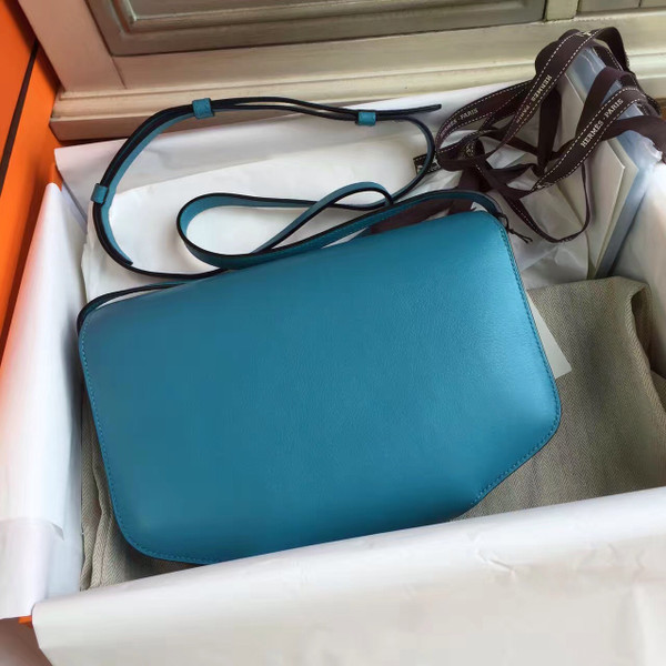 Hermes Cherche-Midi 25 Turquoise