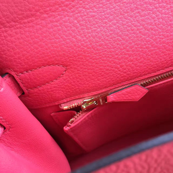 Hermes Rose Kelly 28 cm Togo Gold Hardware