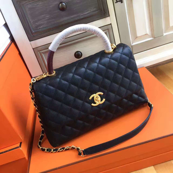 Chanel Coco Handle Bag with Lizard Handle Style Code A92992