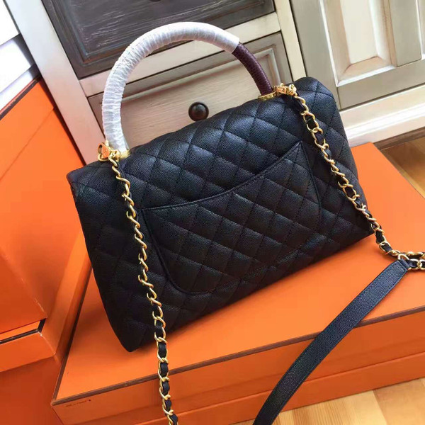 Chanel Coco Handle Bag with Lizard Handle Style Code A92992