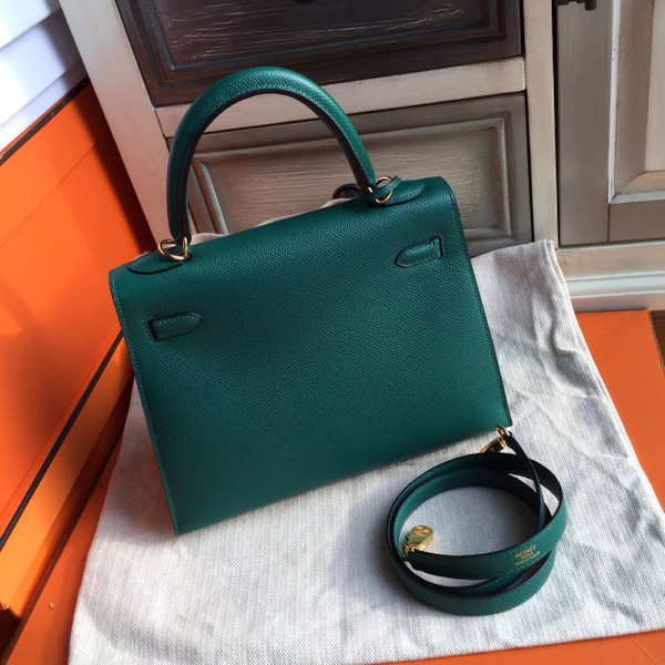 Hermes Green Mini Kelly II 20 Epsom calf Gold Hardware