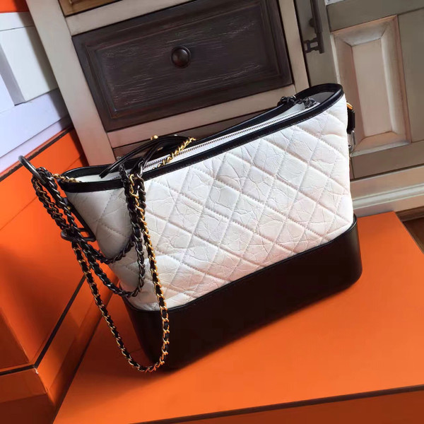 Chanel's Gabrielle Hobo Bag Black/White A93824