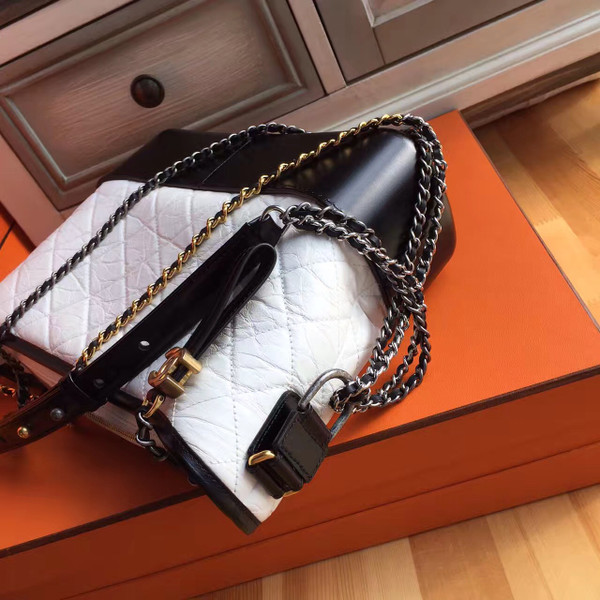 Chanel's Gabrielle Hobo Bag Black/White A93824