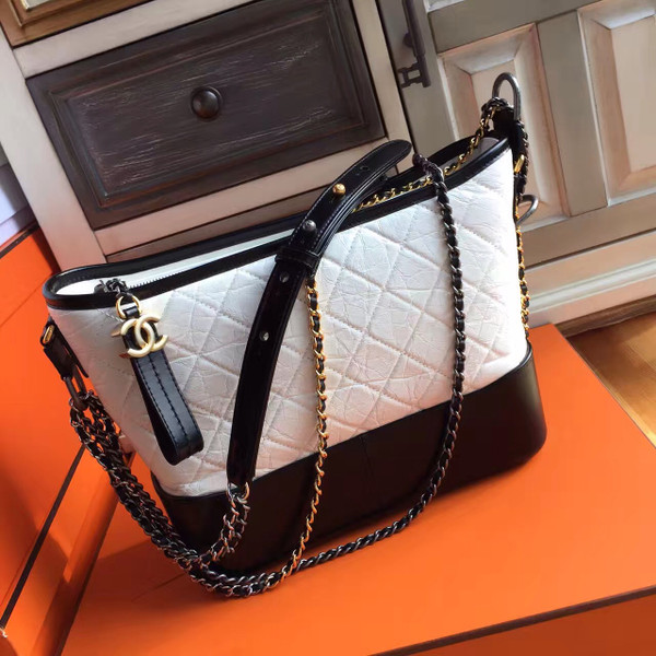 Chanel's Gabrielle Hobo Bag Black/White A93824