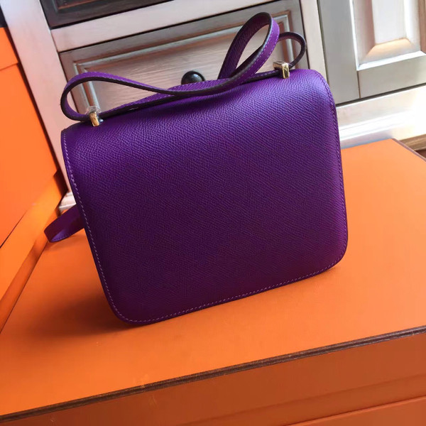 Hermes P9 Anemone Constance Epsom leather 18cm Gold Hardware