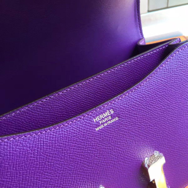 Hermes P9 Anemone Constance Epsom leather 18cm Gold Hardware