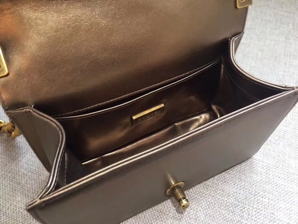 Chanel Metallic Gold Stingray Small  Boy Bag