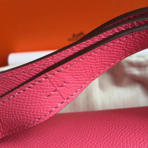 Hermes Fuchsia Constance Epsom leather 18cm Palladium Hardware
