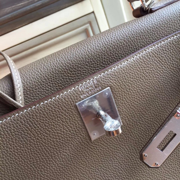 Hermes Gris Touterelle Kelly 28 cm Togo Palladium Hardware