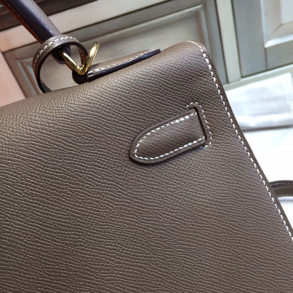  Hermès Etoupe grey Kelly 32 Epsom Gold Hardware