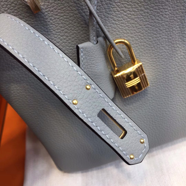 Hermès 4Z Gris Mouette Birkin 30 cm Togo Leather Gold Hardware