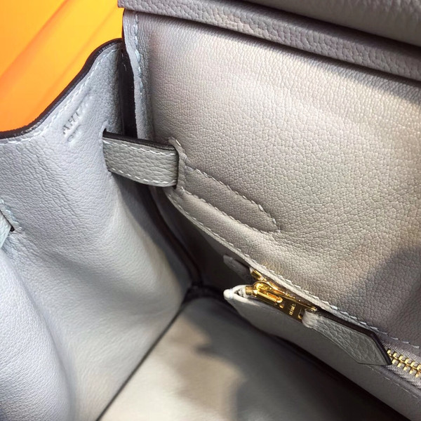 Hermès 4Z Gris Mouette Birkin 30 cm Togo Leather Gold Hardware