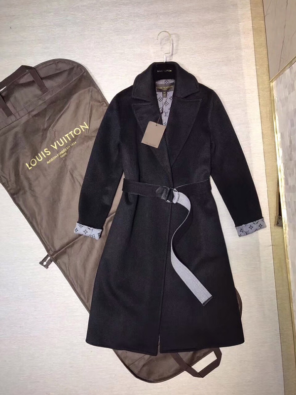 Louis Vuitton DOUBLE CASHGORA WRAP COAT WITH MONOGRAM INSIDE FRANCE SIZE 38
