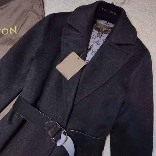 Louis Vuitton DOUBLE CASHGORA WRAP COAT WITH MONOGRAM INSIDE FRANCE SIZE 38