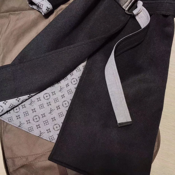 Louis Vuitton DOUBLE CASHGORA WRAP COAT WITH MONOGRAM INSIDE FRANCE SIZE 38
