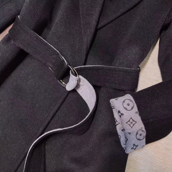 Louis Vuitton DOUBLE CASHGORA WRAP COAT WITH MONOGRAM INSIDE FRANCE SIZE 38