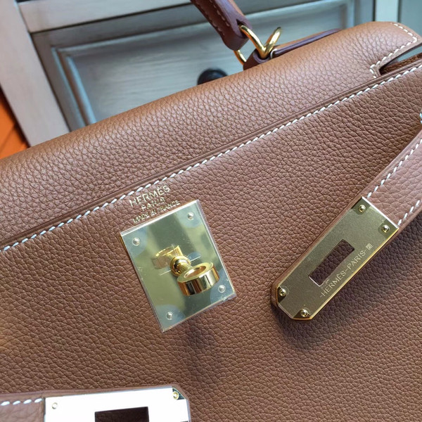 Hermes Gold Kelly 28 cm Togo Gold Hardware