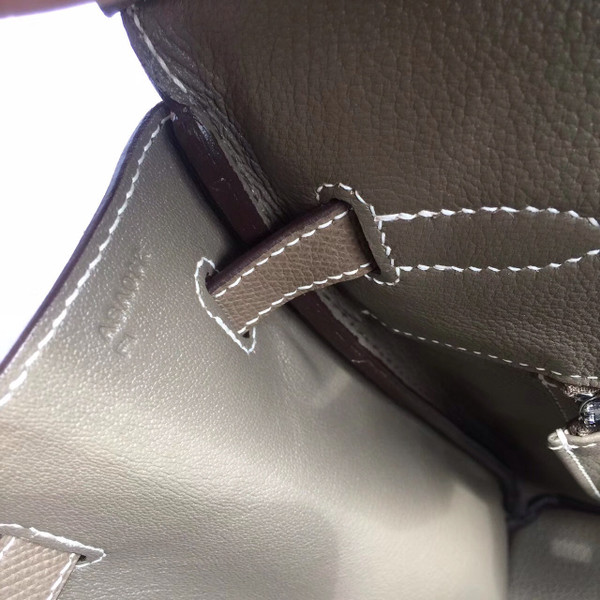 Hermes 18 Etoupe Birkin 40 Togo leather