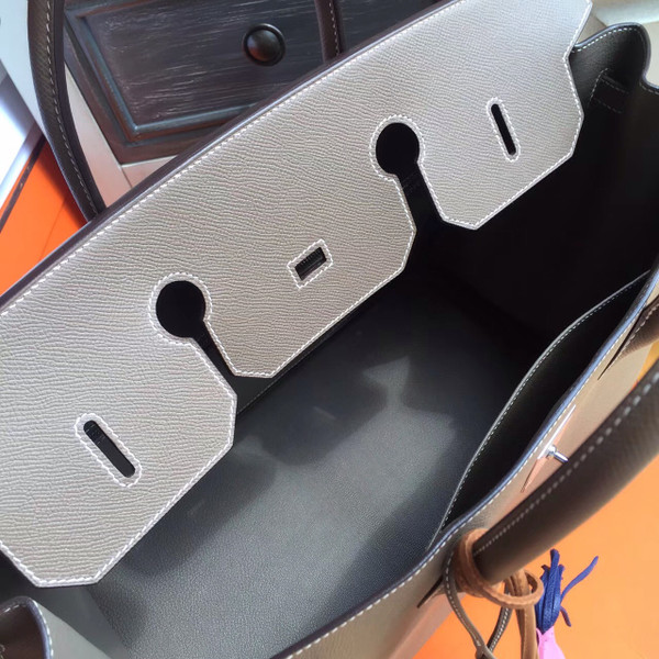Hermes 18 Etoupe Birkin 40 Togo leather