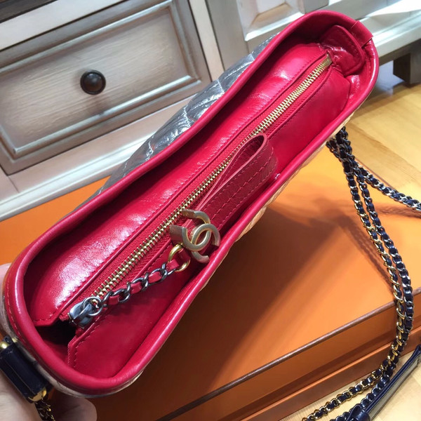Chanel's Gabrielle Hobo Bag Silver/Black/Red A93824