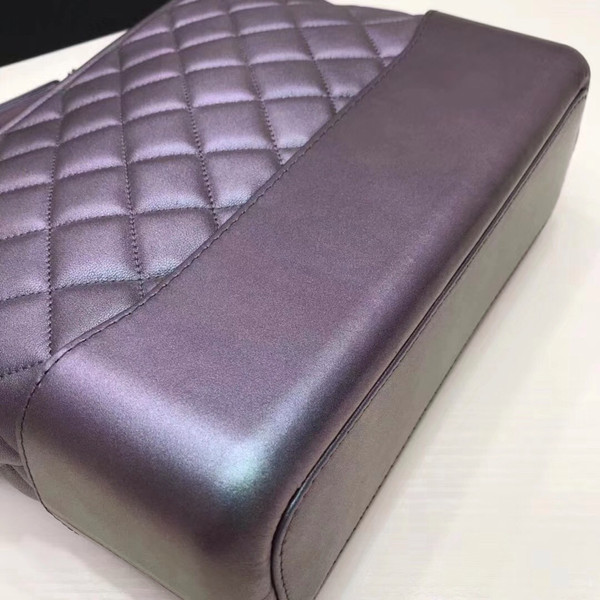 Chanel Gabrielle Purple  Iridescent Hobo Bag