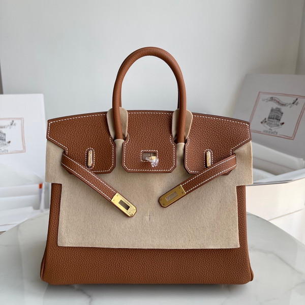 Hermes 37 Gold  Birkin 25cm Togo Gold Hardware