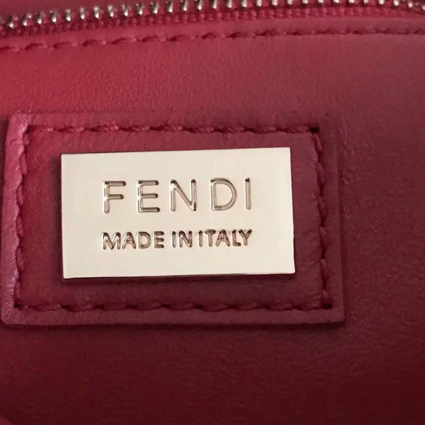 Fendi MINI PEEKABOO handbag in hand-painted Red python