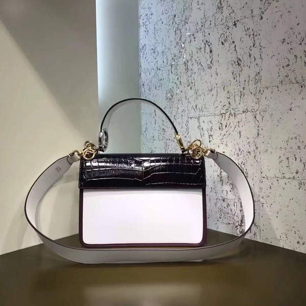 Fendi KAN I F Exotic multicolor leather bag