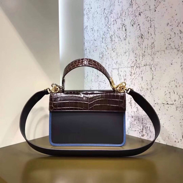 Fendi KAN I F Exotic multicolor leather bag 2