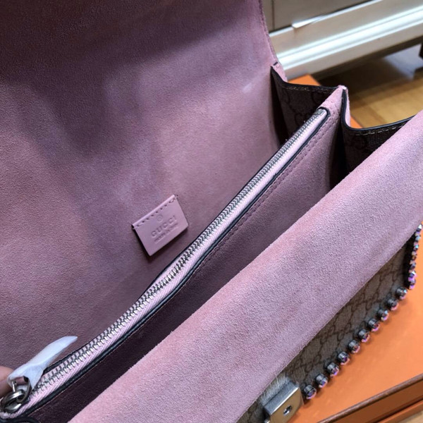 Gucci Dionysus GG small crystal shoulder bag