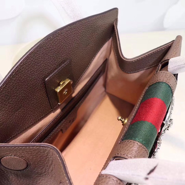 GucciTotem medium top handle bag Brown