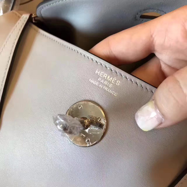 Hermes 4Z Gris Mouette Lindy 26 Swift Palladium Hardware