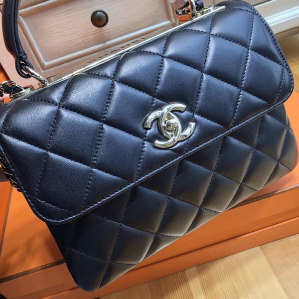 Chanel  Small Trendy CC Top Handle Bag Quilted Lambskin