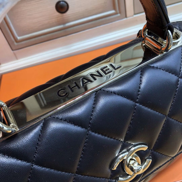 Chanel  Small Trendy CC Top Handle Bag Quilted Lambskin